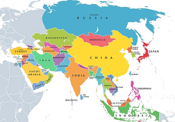 GAH Asia Map