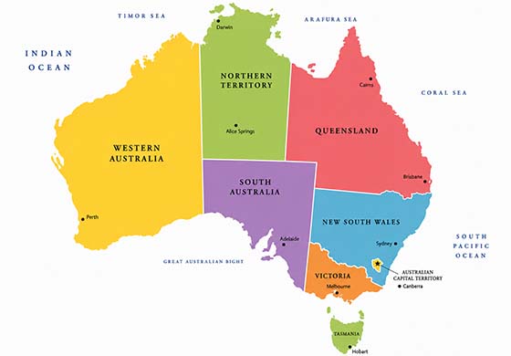 GAH Australia Map