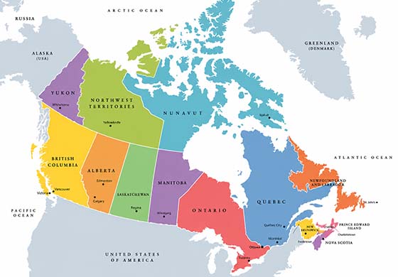 GAH Canada Map