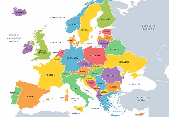 GAH Europe Map