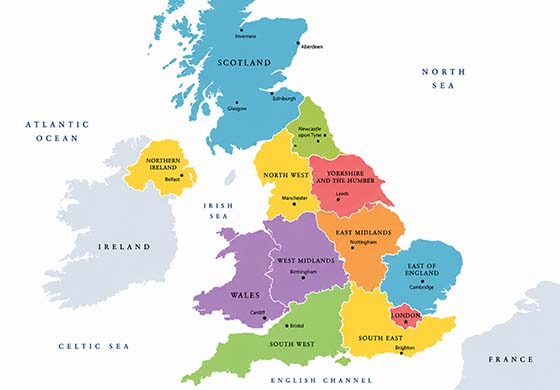 GAH UK Map